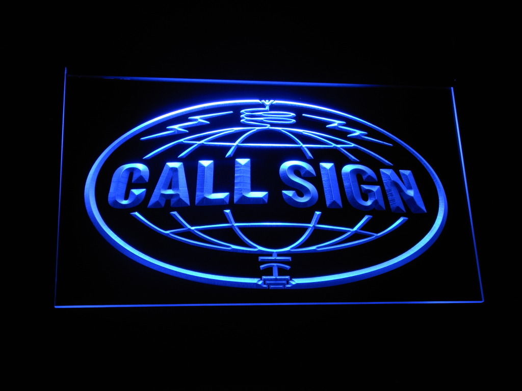 Call Sign World LED Light Sign